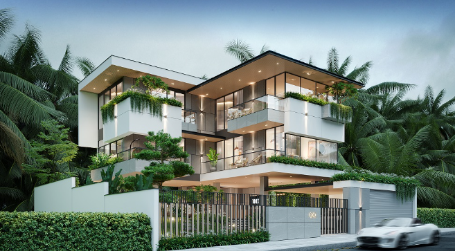hình ảnh xu hướng thiết kế biệt thự 2024